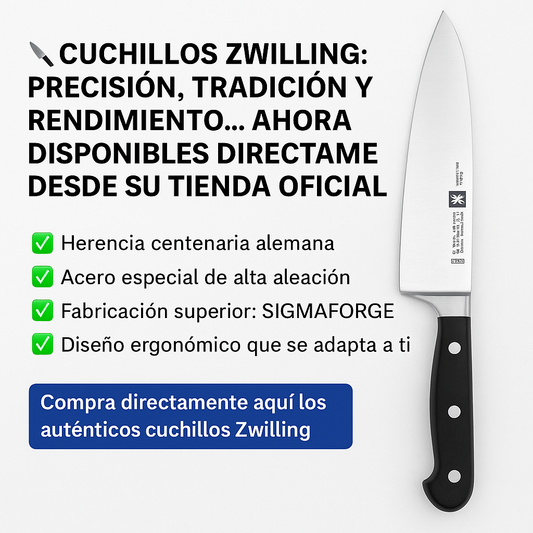 Cuchillos Zwilling: precisión, tradición y rendimiento