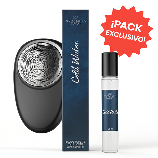 Pack Premium: Afeitadora Eléctrica Portátil Mini USB + Colonia Cold Water Pour Homme 33 ml